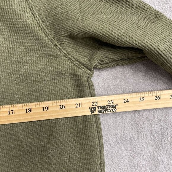 NWOT BC Clothing Co. Heritage Olive Green Men's M Sherpa Waffle Knit Quarter-Zip - Picture 6 of 10